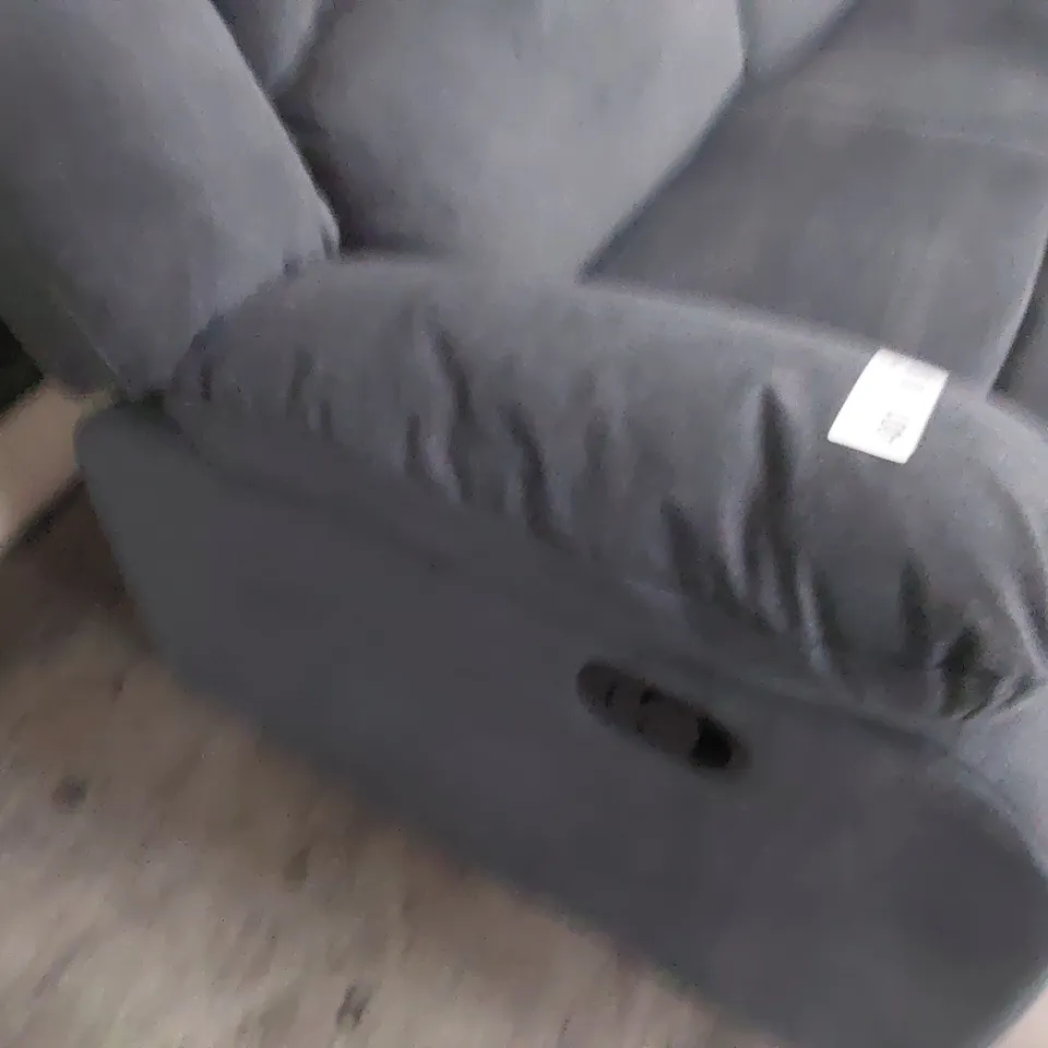 DESIGNER MANUAL RECLINING TWO SEATER SOFA CHARCOAL