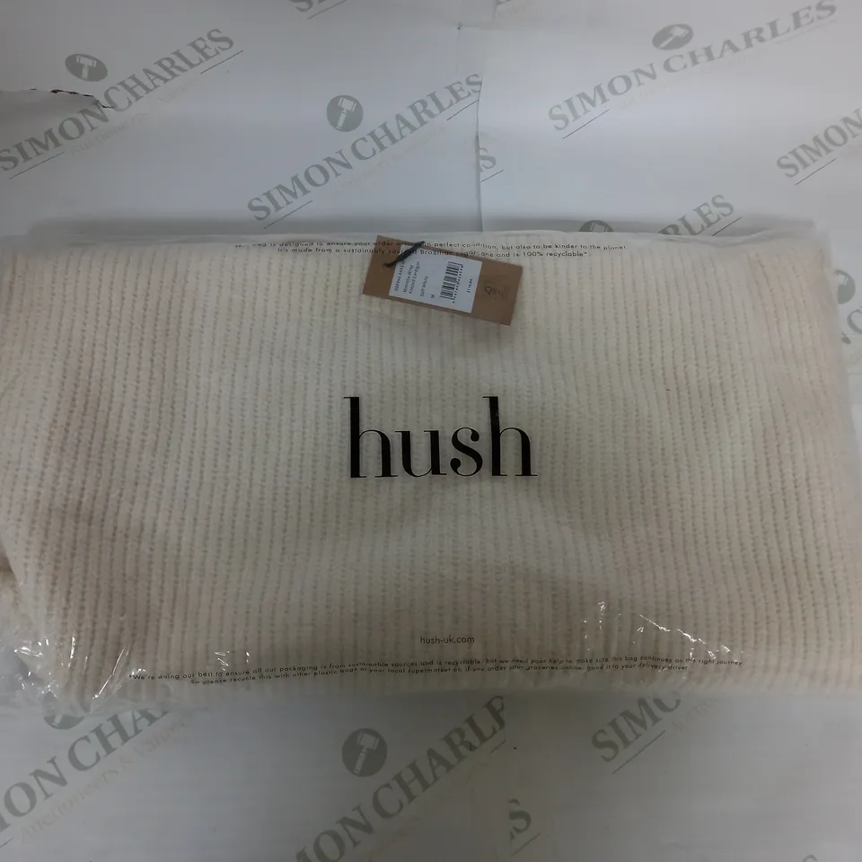 BAGGED HUSH MNNOTA WRAP KNITTED CARDIGAN SIZE M