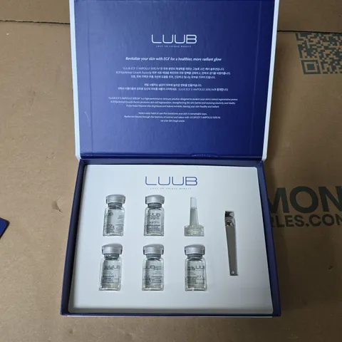 LUUB EGF 5 AMPOULE SERUM SET – 5 X 5ML AMPOULES + APPLICATOR