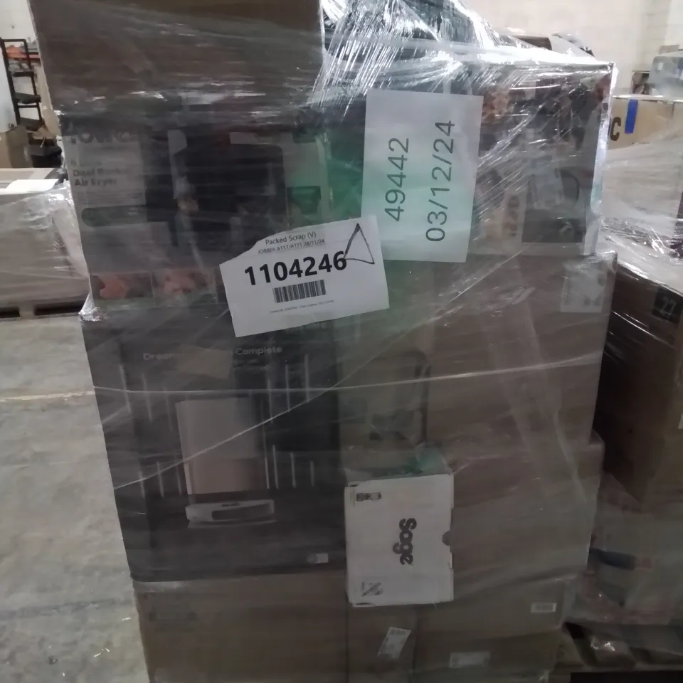 PALLET OF APPROXIMATELY 33 UNPROCESSED RAW RETURN HOUSEHOLD AND ELECTRICAL GOODS TO INCLUDE;