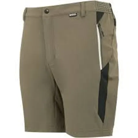 BRAND NEW REGATTA MOUNTAIN SHORTS IN TREETOP & BLACK - UK 36"