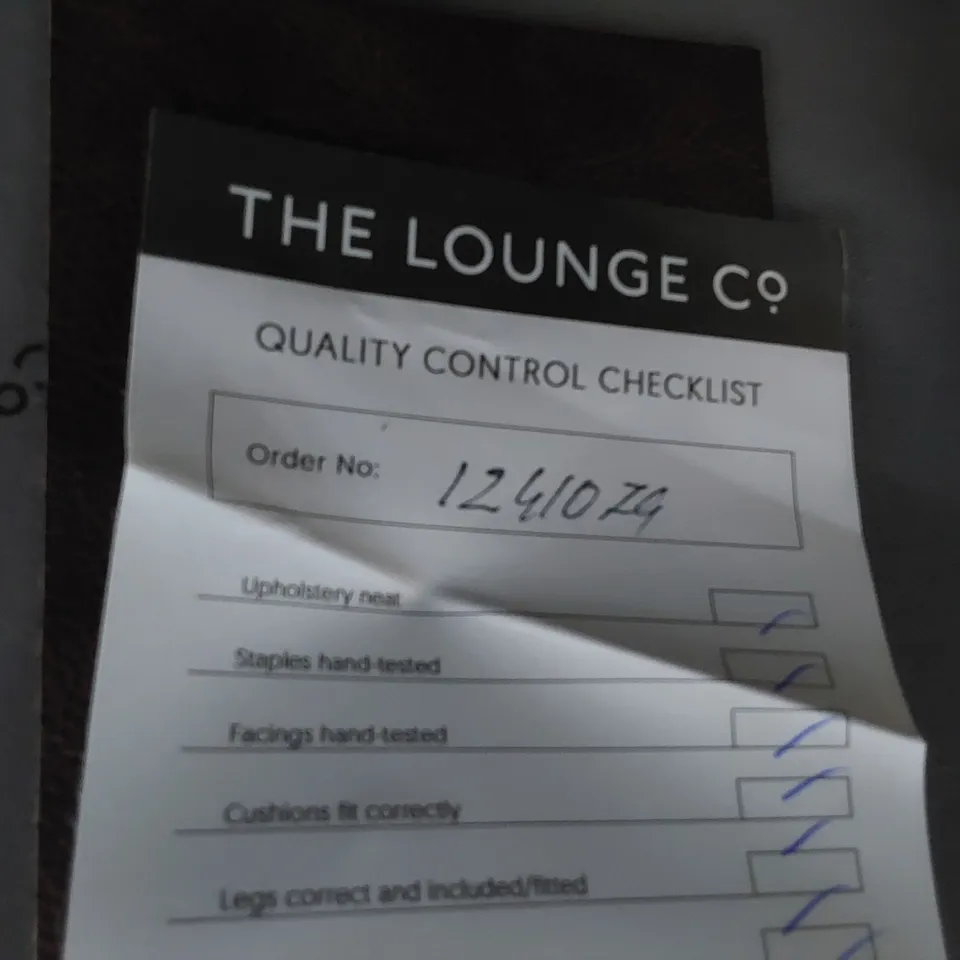 QUALITY BRITISH MADE LOUNGE Co FOUR SEATER SOFA BROWN LEATHER