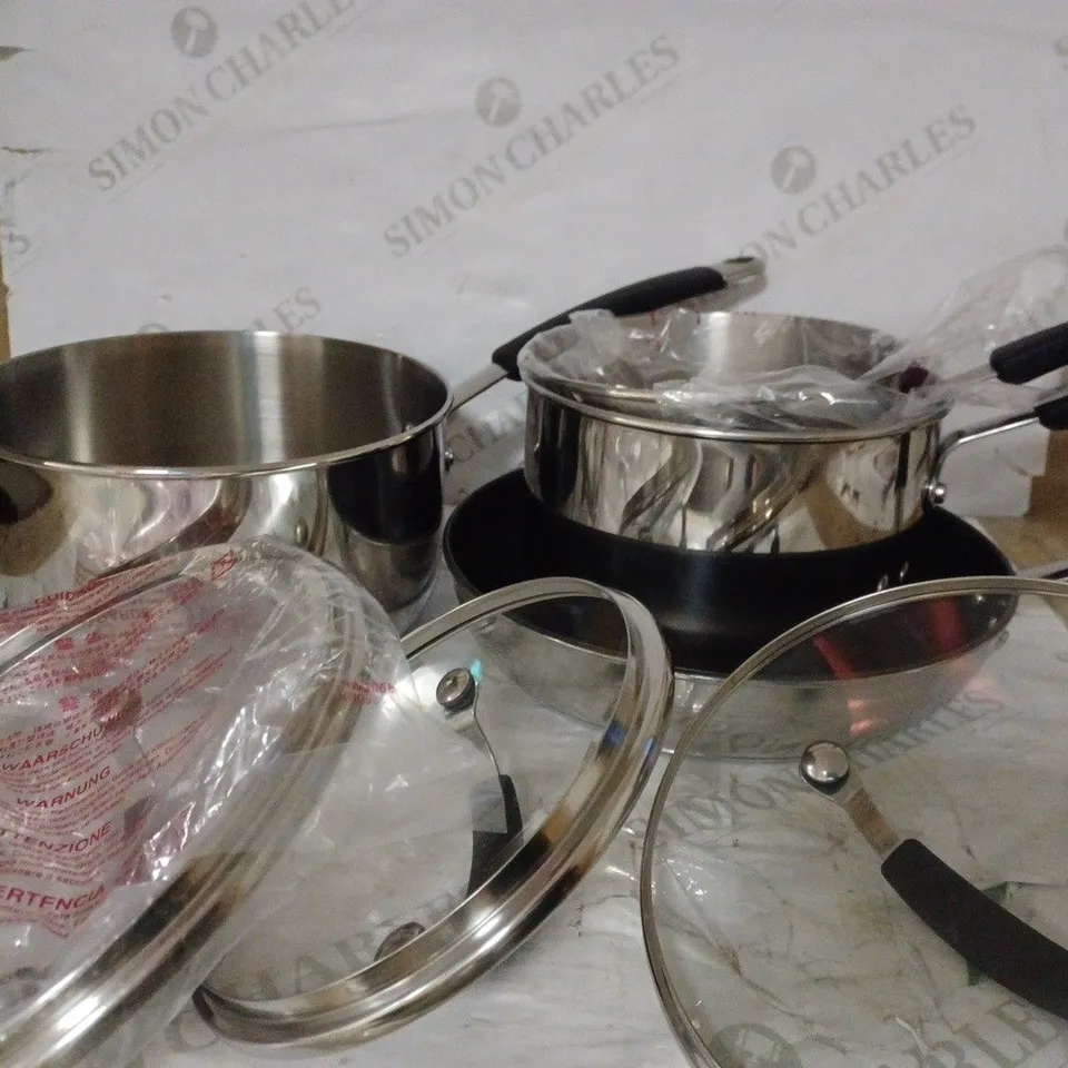MEYER INDUCTION STAINLESS STEEL COOKWARE SET