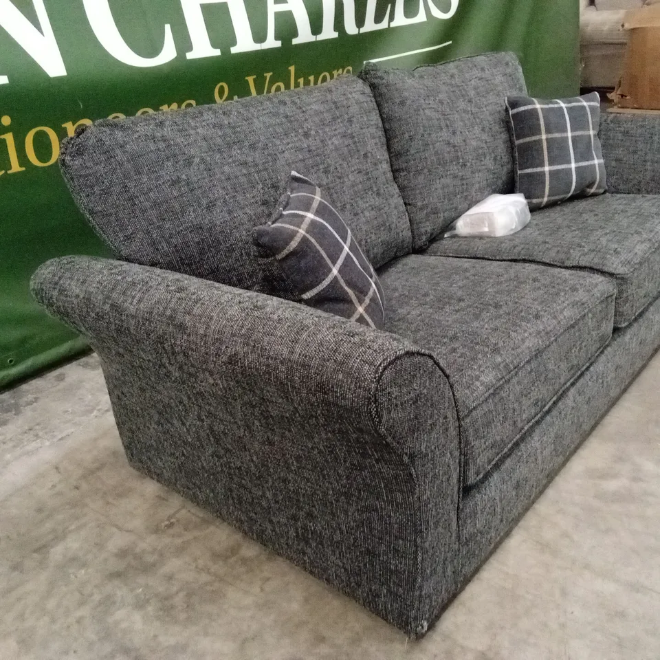 ALSOP 3 SEATER FABRIC SOFA - CHARCOAL RRP £749