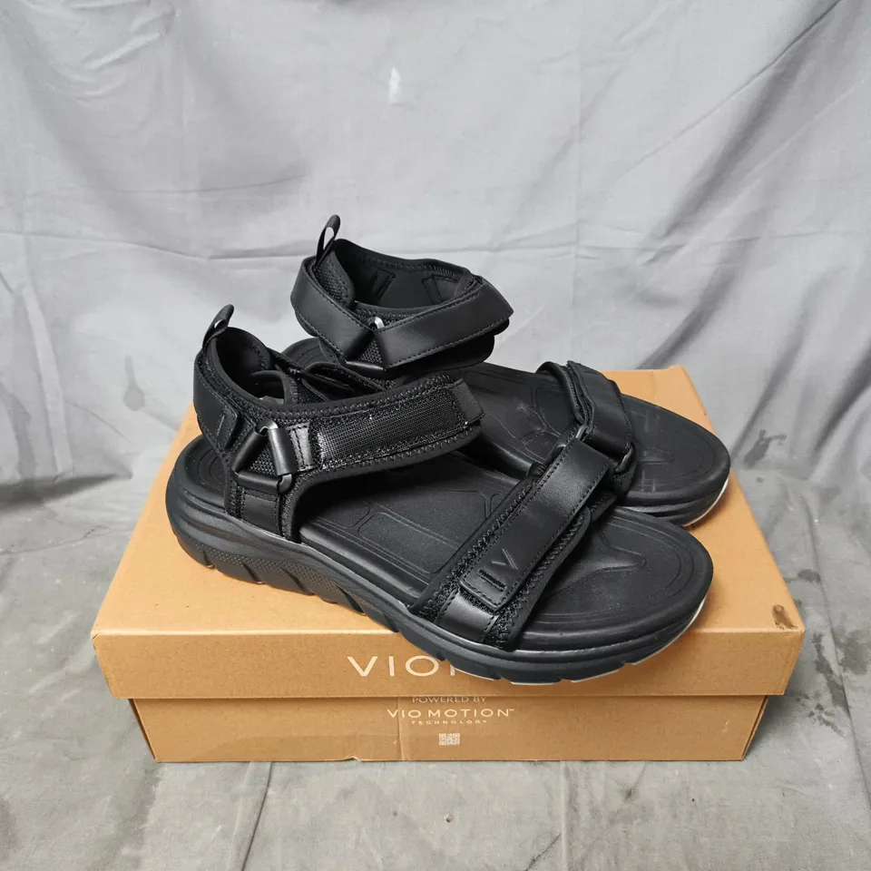 VIONIC MEN'S BLACK STRAPPY SANDALS UK SIZE 6.5