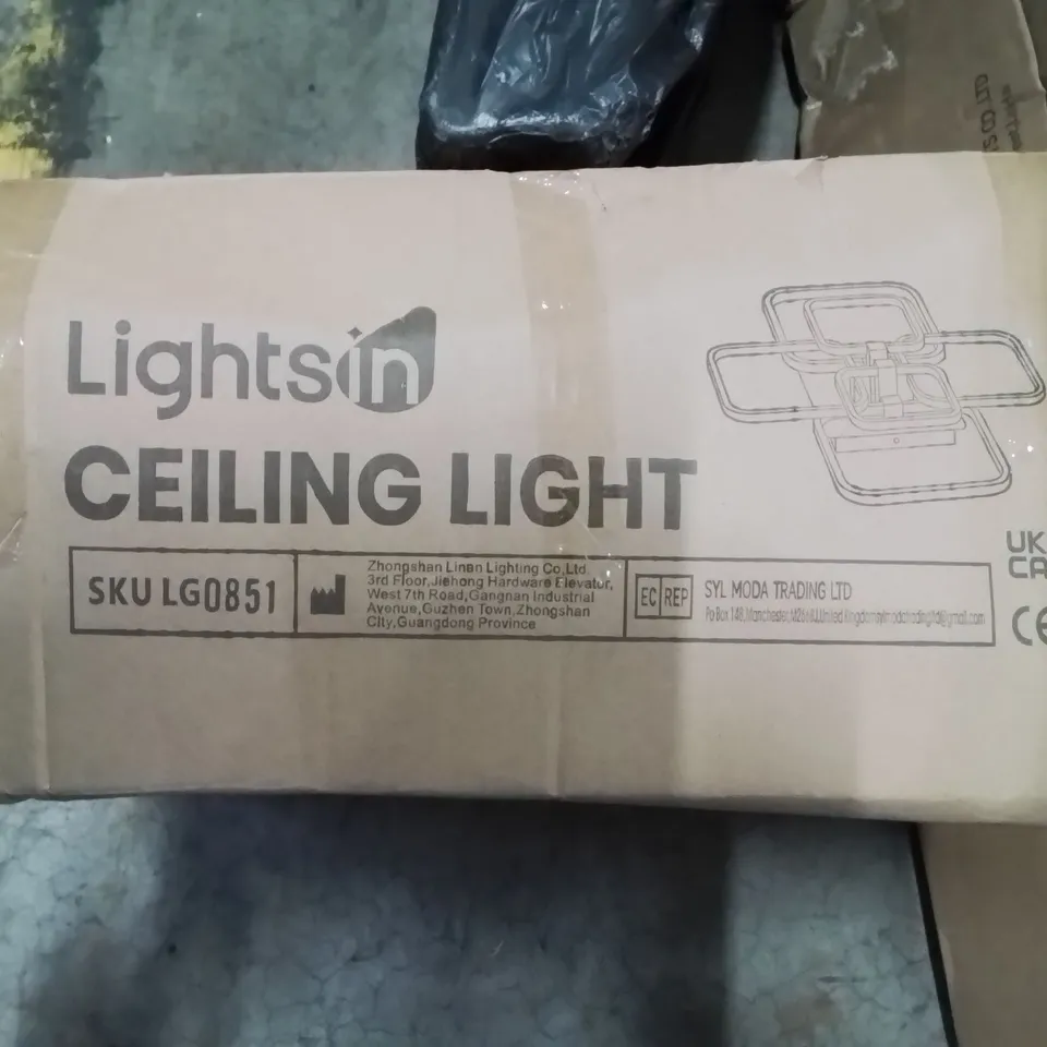 BOXED LIGHTS IN CEILING LIGHT 