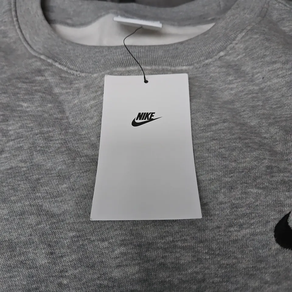 NIKE MEN'S GREY SWEATSHIRT – CREW NECK, SIZE L
