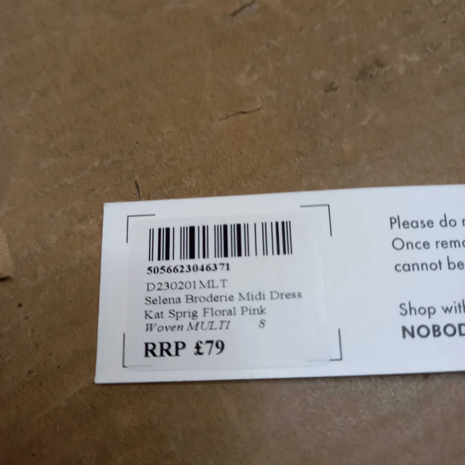 NOBODYS CHILD SELENA BRODERIE MIDI DRESS SIZE 8