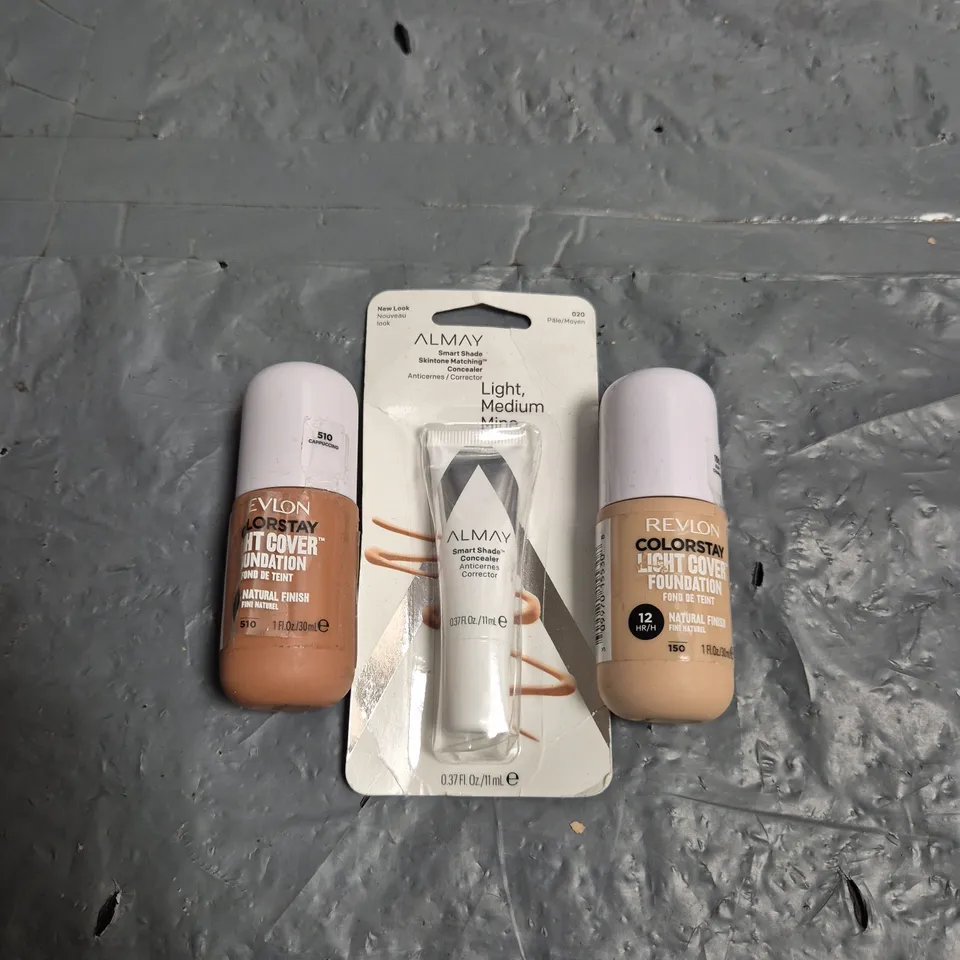 BOX OF APPROXIMATELY 80 ASSORTED HEALTH & BEAUTY ITEMS TO INCLUDE - ALMAY SMART SHADE CONCEALER, REVLON COLOURSTAY FOUNDATION 130 AND REVLON COLOURSTAY FOUNDATION 510