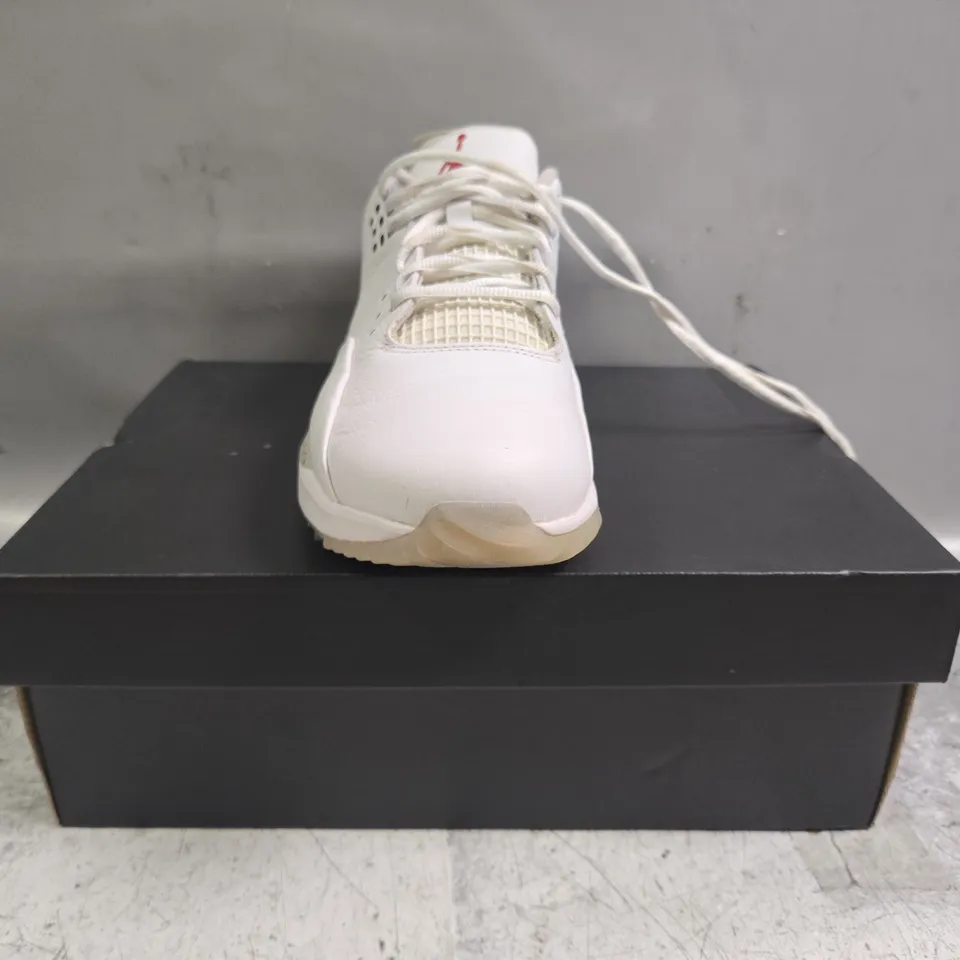 BOXED PAIR OF NIKE JORDAN ADG 3 SHOES IN WHITE/GREY SIZE UK 7