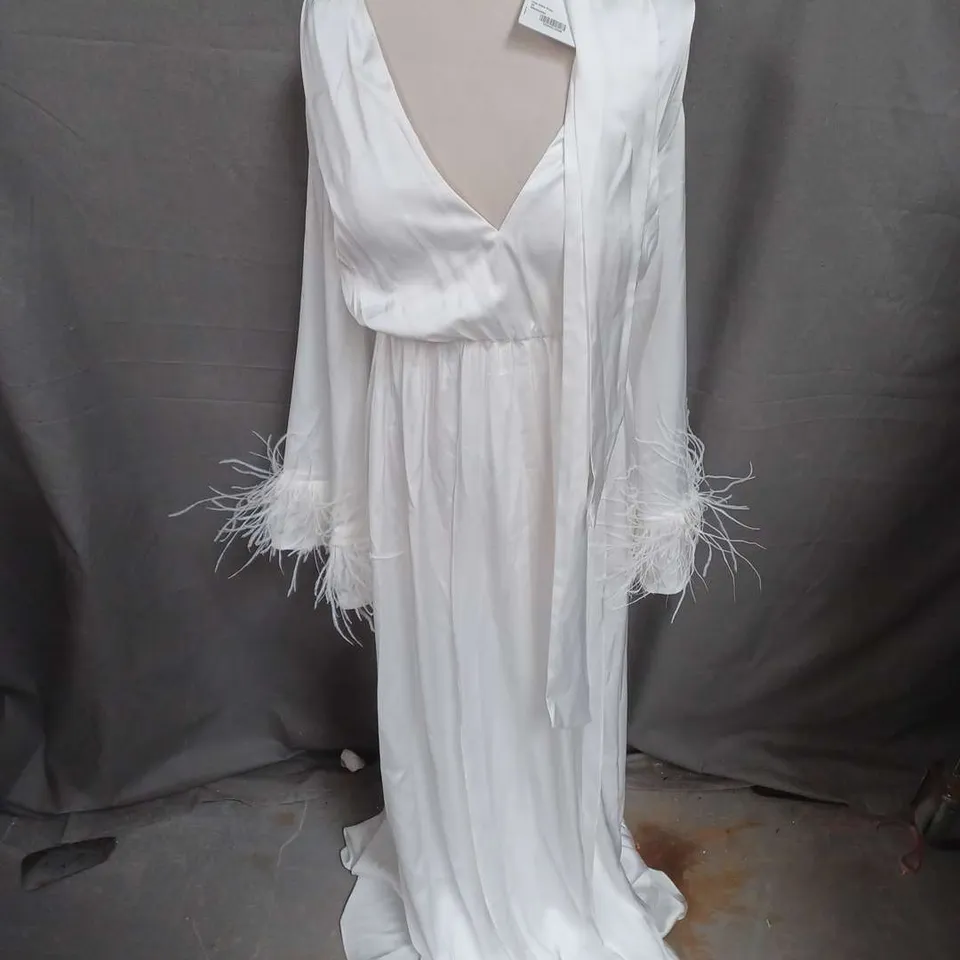 NADINE MERABI LILAH DRESS IN WHITE SIZE XS