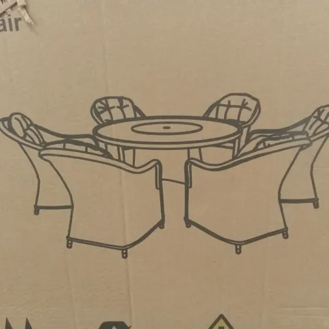 BOXED SET OF 3 FLORIDA OUTDOOR DINING CHAIRS // CHAIRS ONLY (1 BOX)