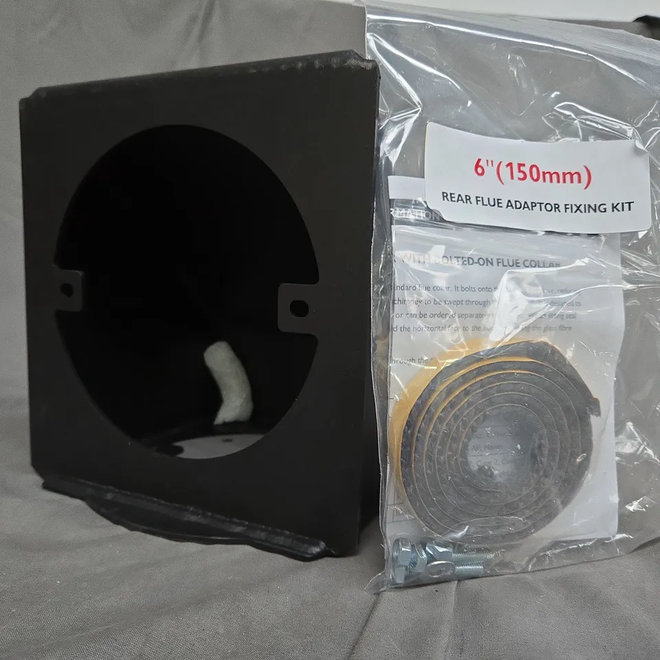 BOXED CHARNWOOD VERTICAL REAR FLUE ADAPTOR 010/TW33