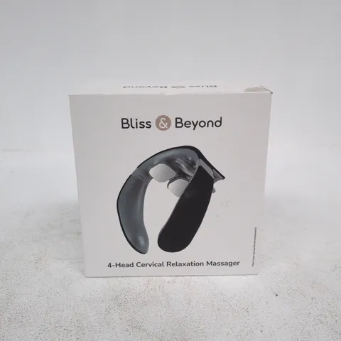 BLISS AND BEYOND 4 HEAD CERVICAL RELAXATION MASSAGER