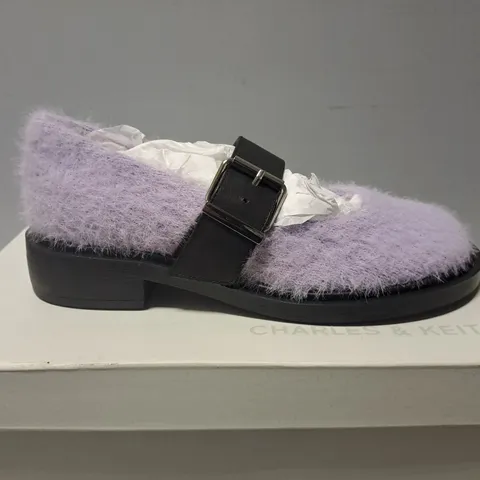 CHARLES & KEITH FLUFFY BUCKLE PLATFROM SHOE - SIZE 36