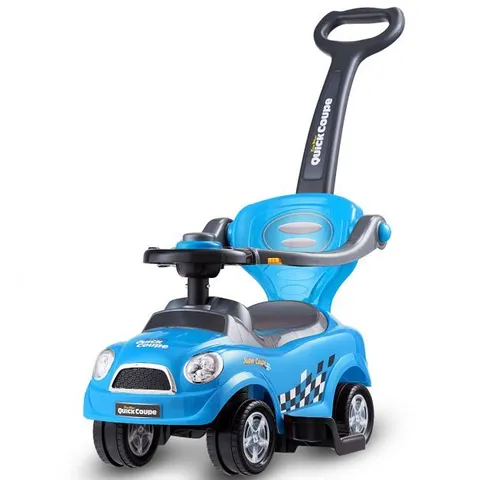 BOXED COSTWAY KIDS 3 IN 1 RIDE ON CAR WITH PUSH HANDLE - BLUE