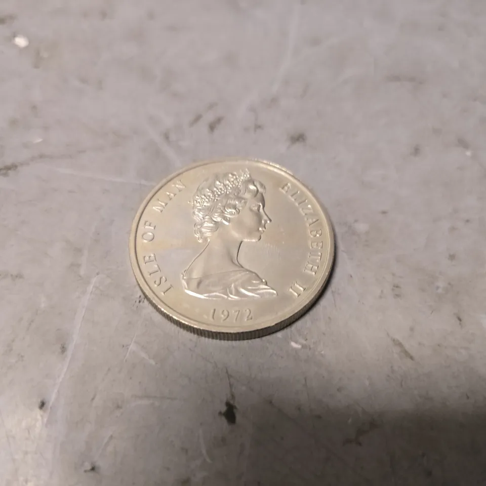 1972 SILVER WEDDING ANNIVERSARY TWENTY FIVE PENCE COIN