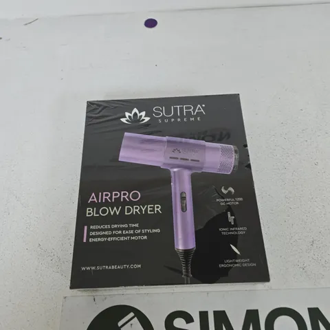SUTRA SUPREME AIRPRO BLOW DRYER β PURPLE (BOXED)