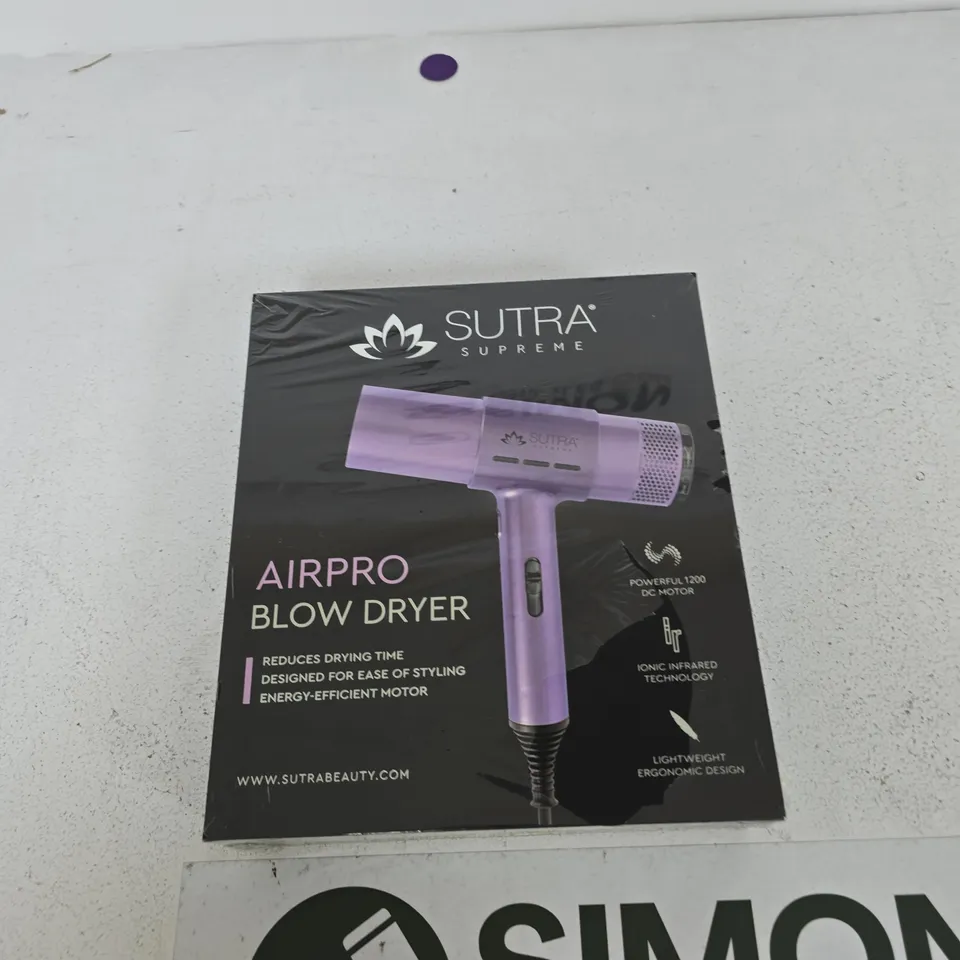 SUTRA SUPREME AIRPRO BLOW DRYER – PURPLE (BOXED)