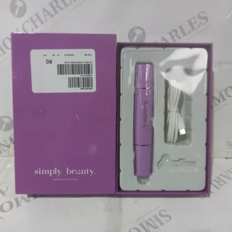 BOXED BEAUTY 2 IN 1 SUPER SMOOTH FACE & BROWS HAIR REMOVER, PURPLE