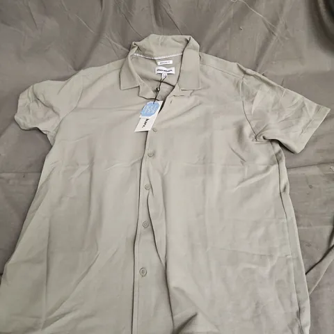 THREADBARE MENS SHORT SLEEVE SHIRT IN SAGE SIZE XL