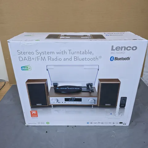 LENCO MC-160WD STEREO SYSTEM WITH TURNTABLE – BOXED