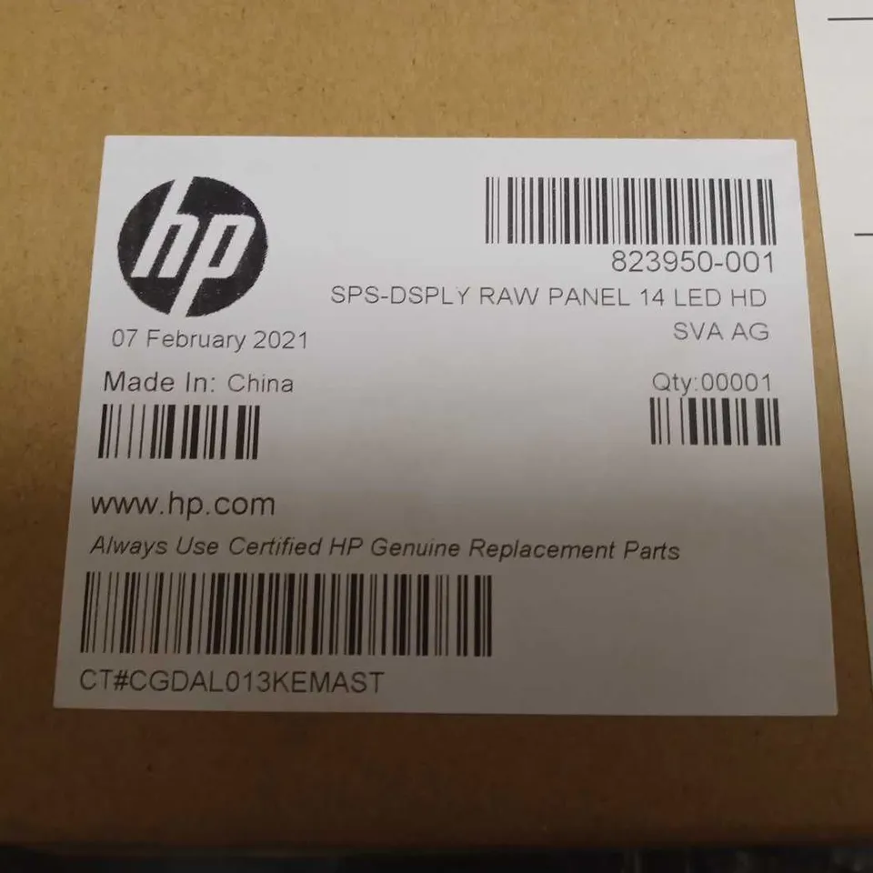 HP SPS-DISPLAY RAW PANEL 14 LED HD SVA AG