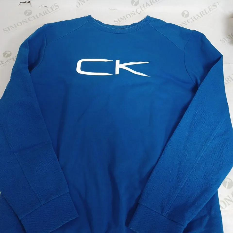 CALVIN KLEIN BLUE CK JUMPER - MEDIUM