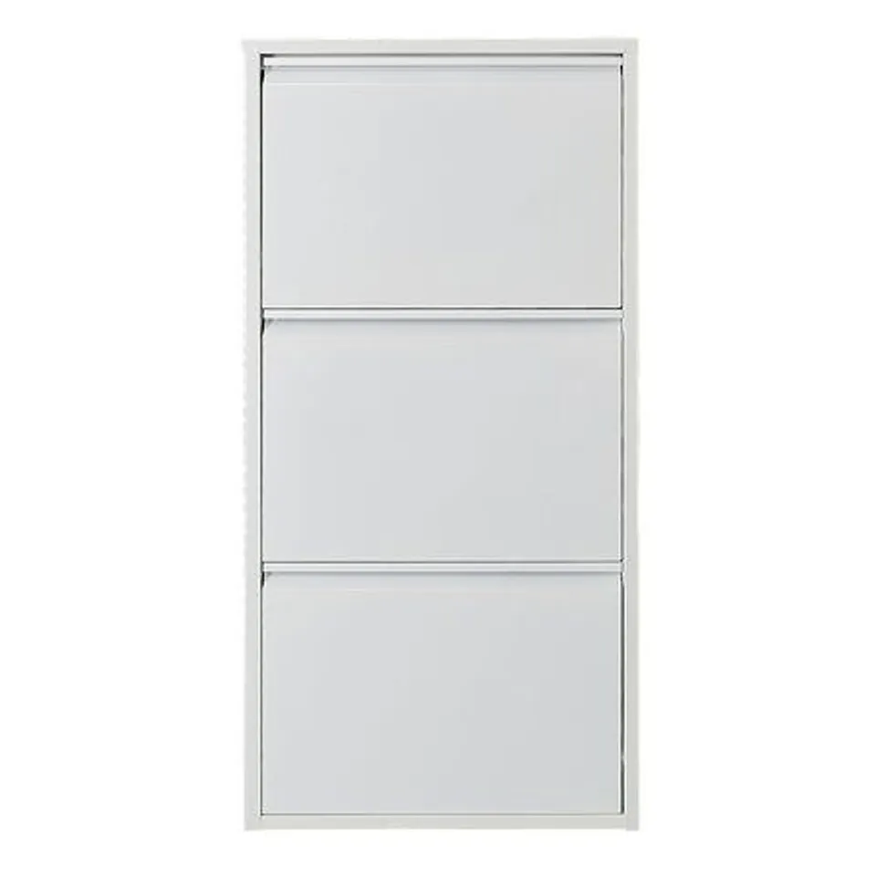 AMELIE 6 PAIR SHOE STORAGE CABINET - WHITE
