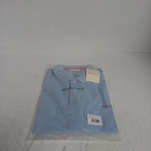 GANT PIQUE SHIRT SLEEVE POLO SHIRT FRESH BLUE XL