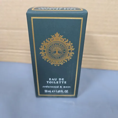 SANDALWOOD COUNTRY CLUB EAU DE TOILETTE – CEDARWOOD & MOSS, 50ML 