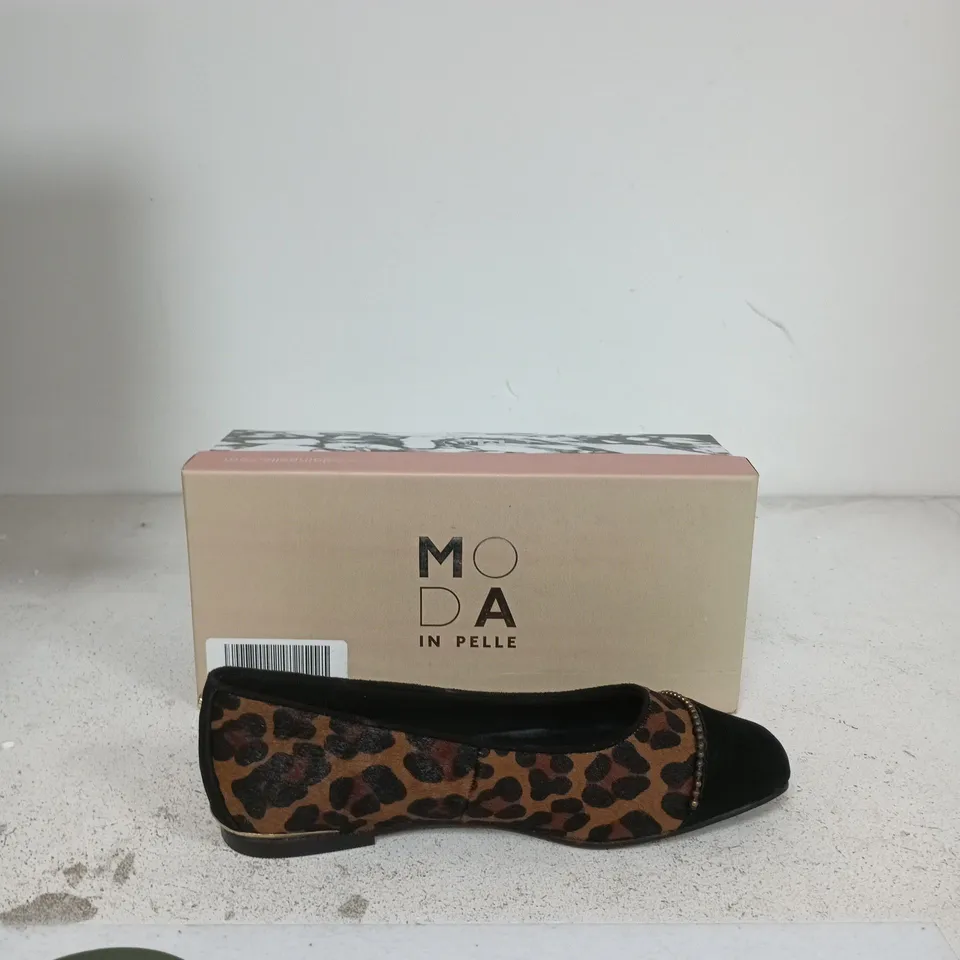 MODA IN PELLE LEOPARD PRINT FLATS – WOMEN'S SHOES SIZE EU 39