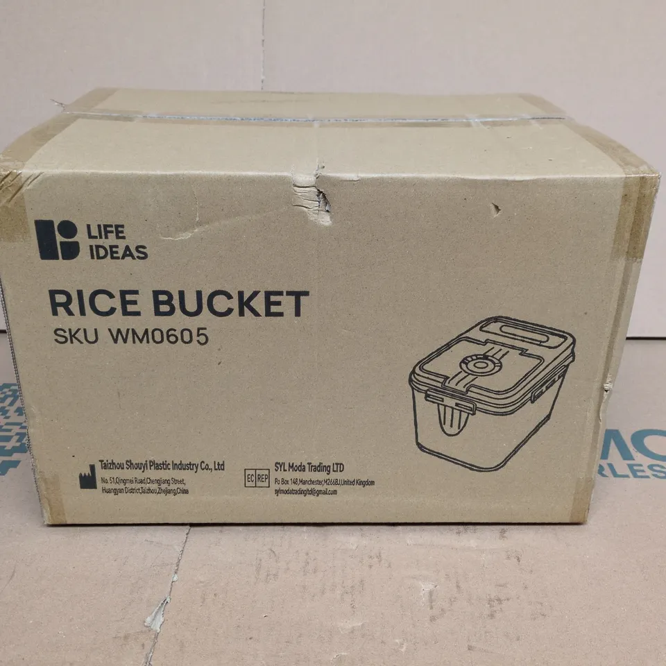 LIFE IDEAS RICE BUCKET WM0605 – BOXED KITCHEN STORAGE