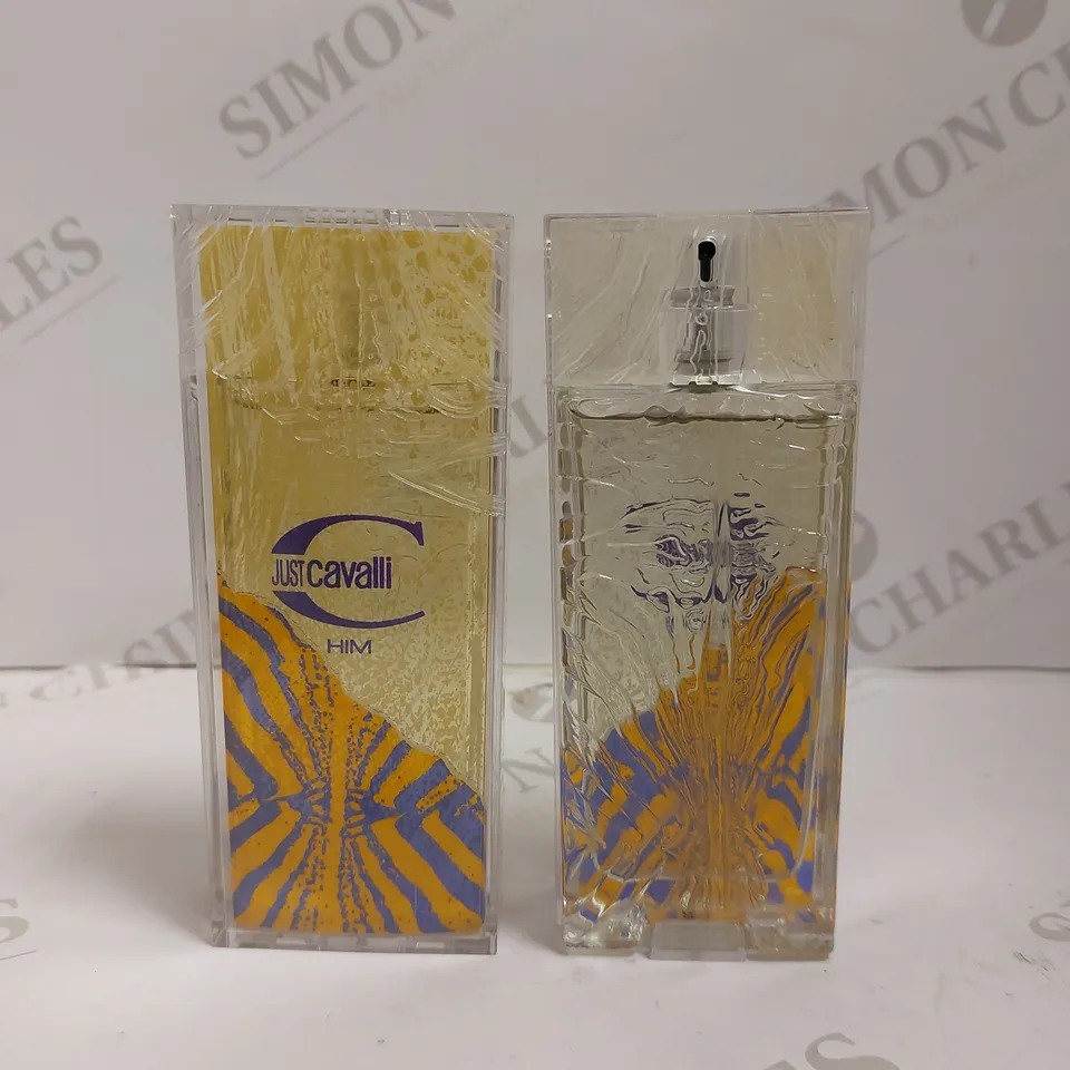 BOX OF 2 ROBERTO CAVALLI JUST CAVALLI HIM EAU DE TOILETTE - 60ML