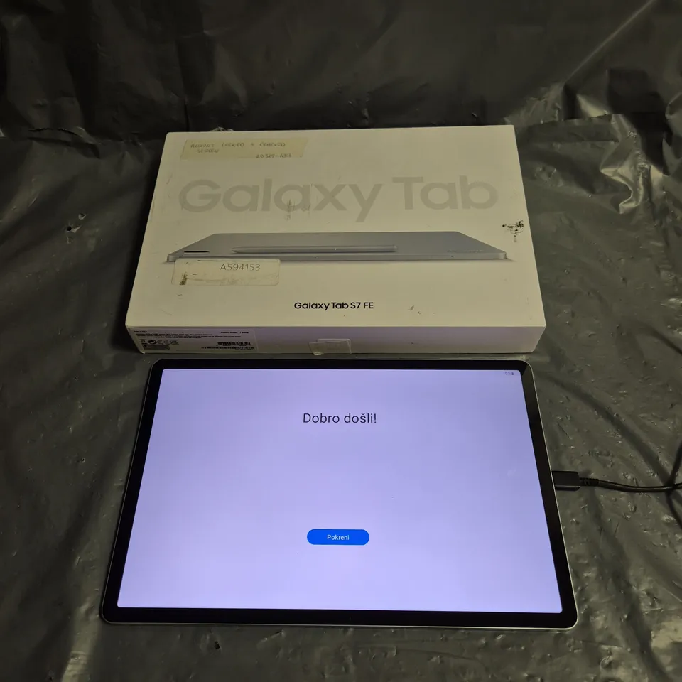 BOXED SAMSUNG GALAXY TAB S7 FE IN MYSTIC GREEN 64GB