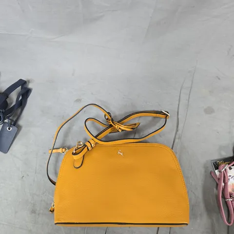 ASHWOOD LUXURY LEATHER HANDBAG - MUSTARD YELLOW, DUBLIN - A 