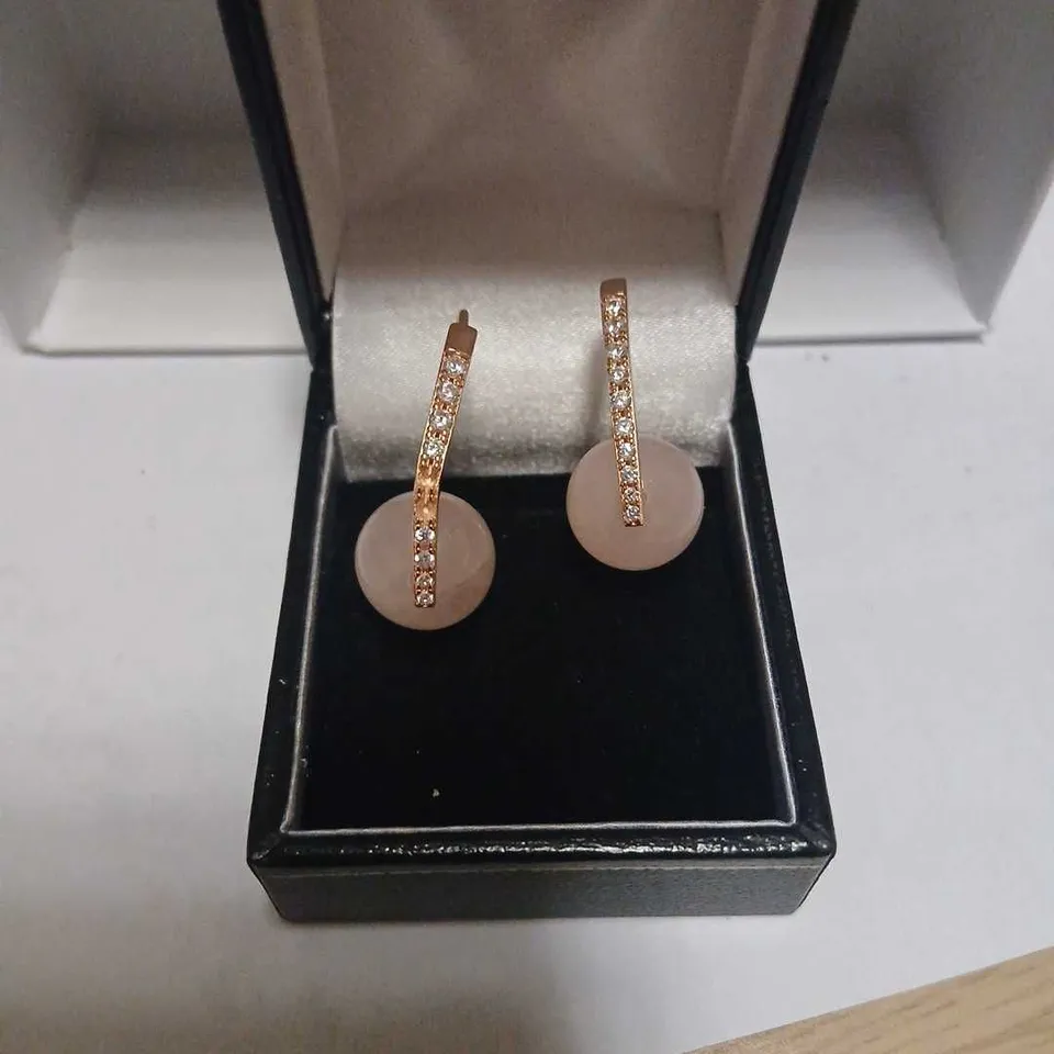 PRECIOUS BY DIAMONIQUE ORB EARRINGS STERLING SILVER 