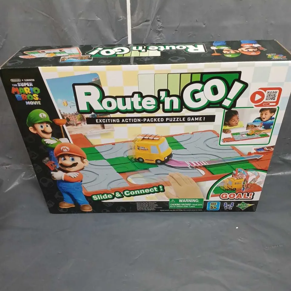 BOXED SUPER MARIO BROS ROUTE 'N GO PUZZLE GAME 