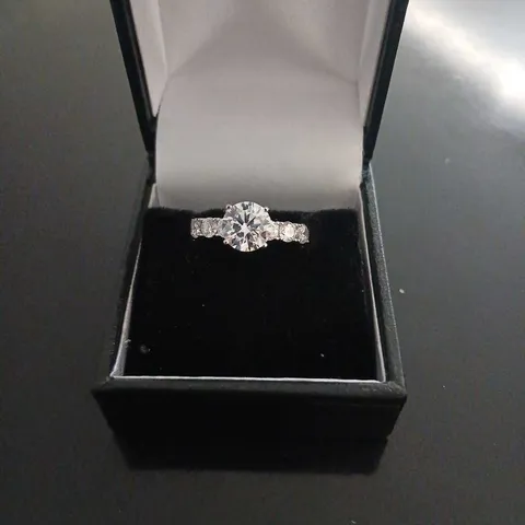 DIAMONIQUE 7CT TW 30TH ANNIVERSARY RING STERLING SILVER