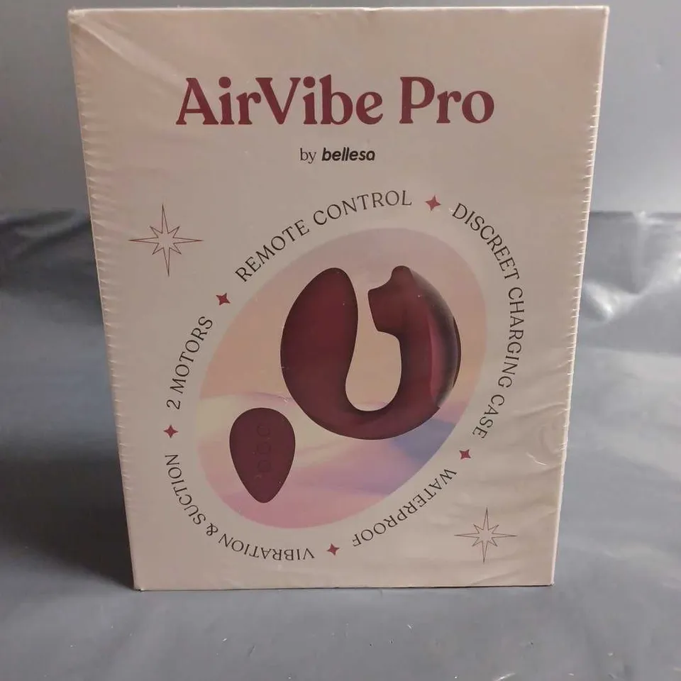 SEALED AIRVIBE PRO BY BELLESA REMOTE CONTROLLED VIBE