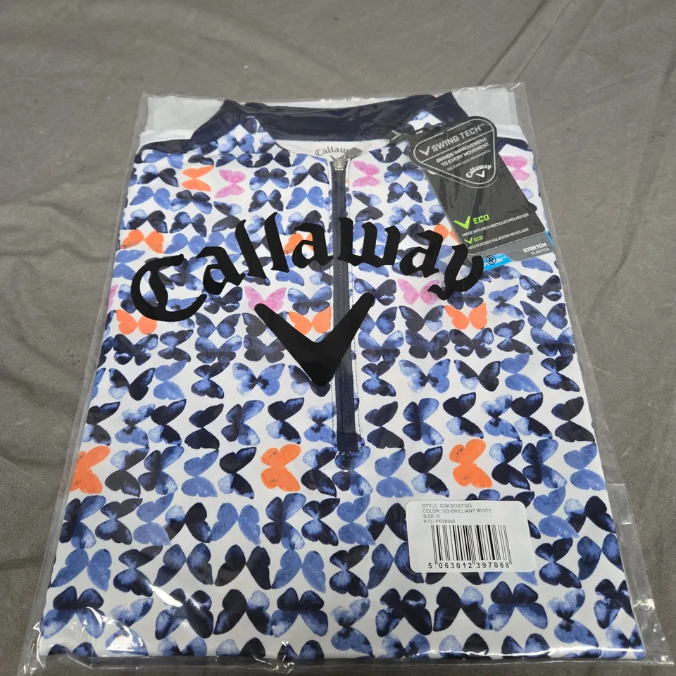 SEALED CALLAWAY METAMORPHOSIS SHORT SLEEVE WOMENS BRILLIANT WHITE S