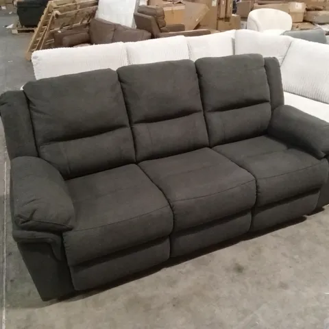 ALBION FABRIC 3 SEATER HIGH BACK MANUAL RECLINER SOFA