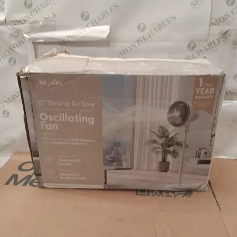 BOXED 10" OSCILLATING FAN