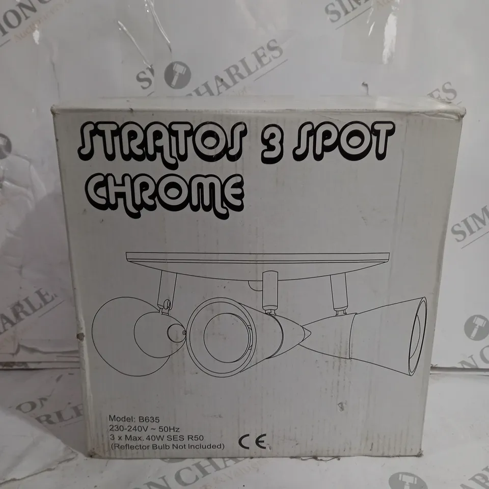 BOXED STRATOR 3 SPOT LIGHT CHROME - B635