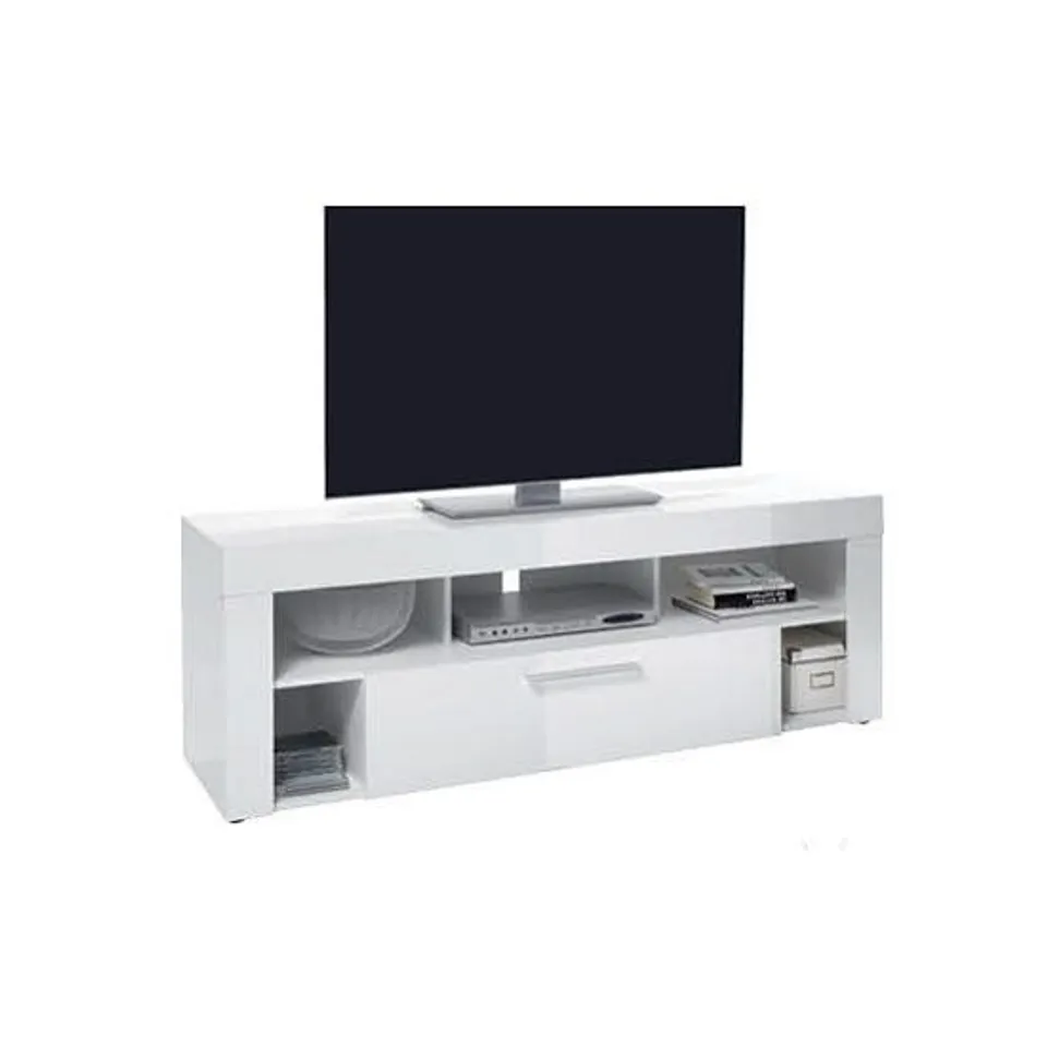 BRAND NEW BOXED ELISTA SMALL LCD TV STAND IN SAND OAK WITH 1 DRAWER (2 BOXES)