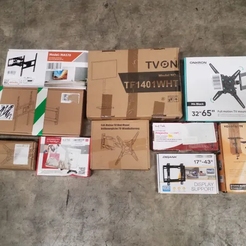 PALLET CONTAINING ASSORTED TV & MONITOR MOUNTS