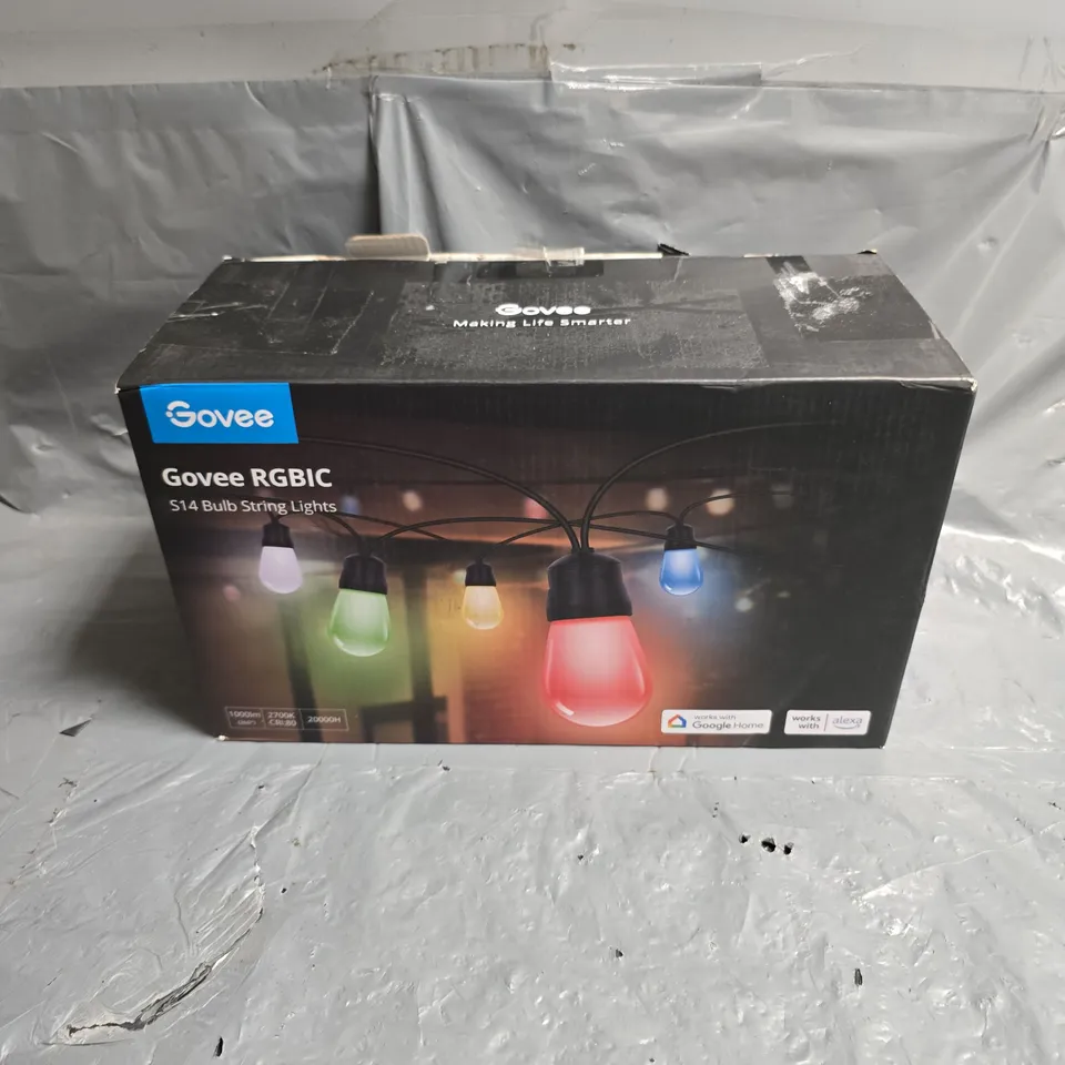 BOXED GOVEE RGBIC S14 BULB STRING LIGHTS - COLLECTION ONLY