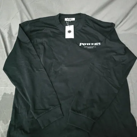 A2A3 POWERS MLK LS TEE IN BLACK - LARGE