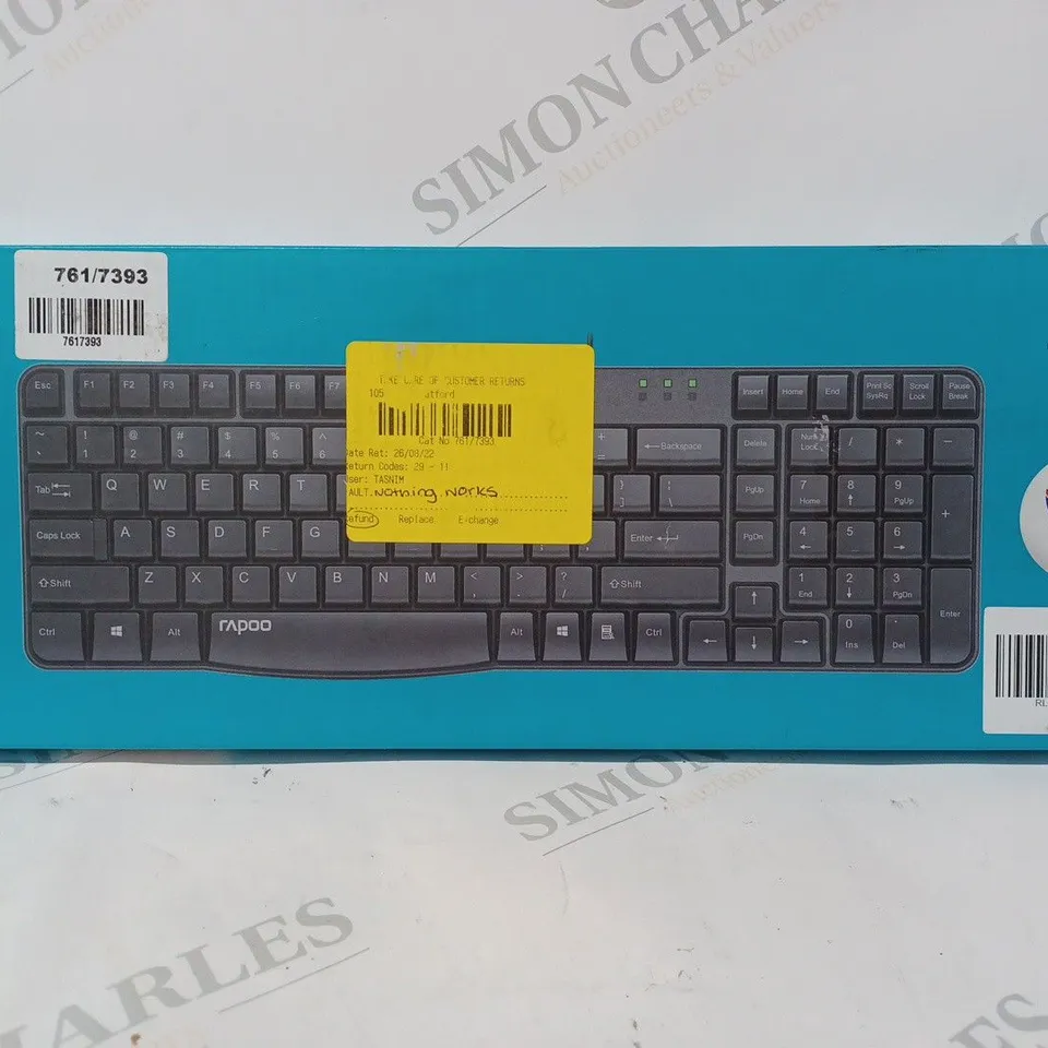 BOXED RAPOO N2400 WIRED KEYBOARD