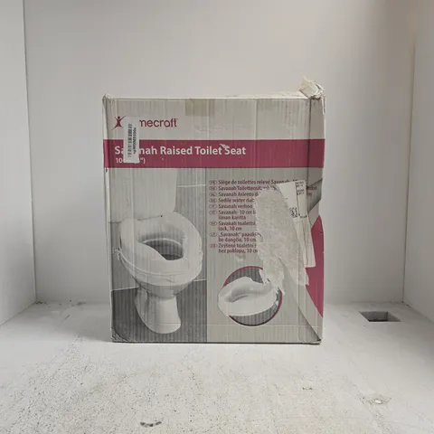 BOXED HOMECRAFT SAVANAH RAISED TOILET SEAT - 10CM (4")